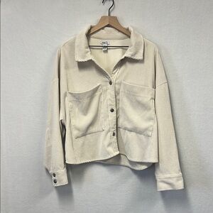 Rue21 Cream Corduroy Jacket XL